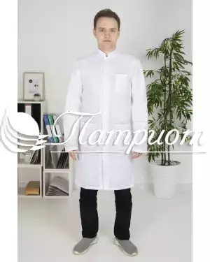 Халат медицинский мужской «Модельный» ткань ТИСИ Модель 6